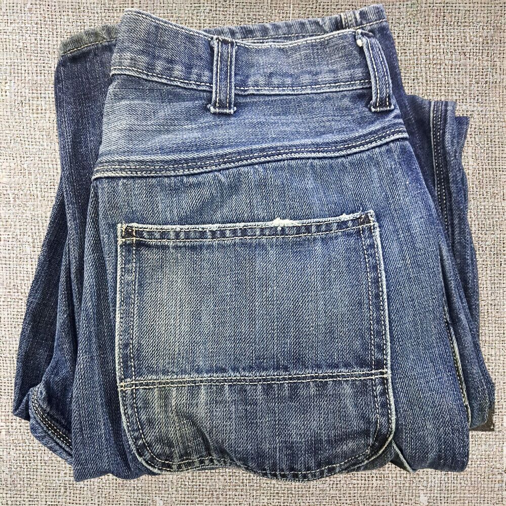Old Navy Vintage Painter's Jeans Size 32 Straight Fit Blue Pre-owned